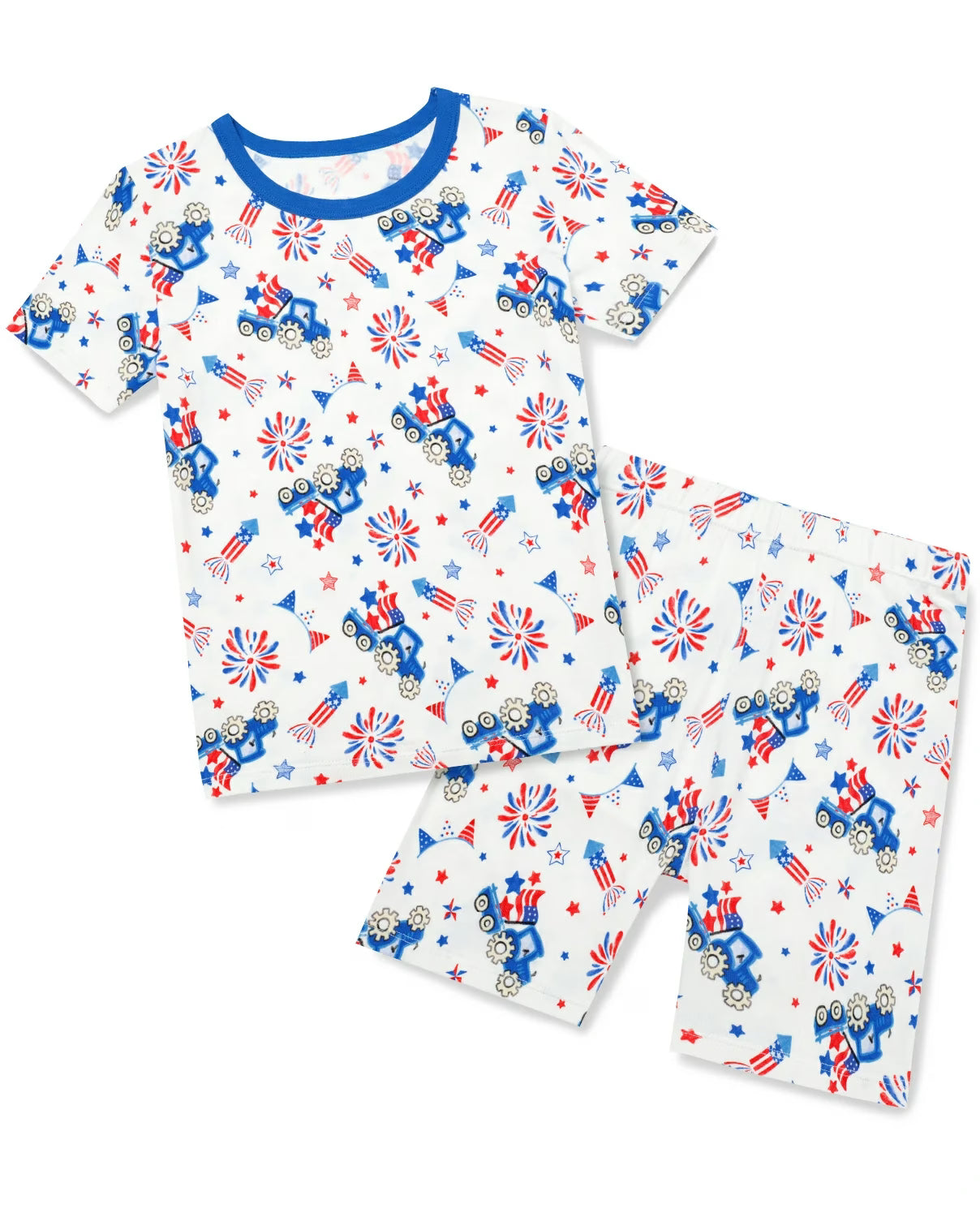 Independence Night Short Two-Piece Pajama Set, independence night short two piece pajama set main