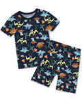 Jurassic Jamboree Short Two-Piece Pajama Set, jurassic jamboree short two piece pajama set main
