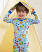 Little Breakfast Long Two-Piece Pajama Set, little breakfast bamboo two piece pjs lifestyle 5