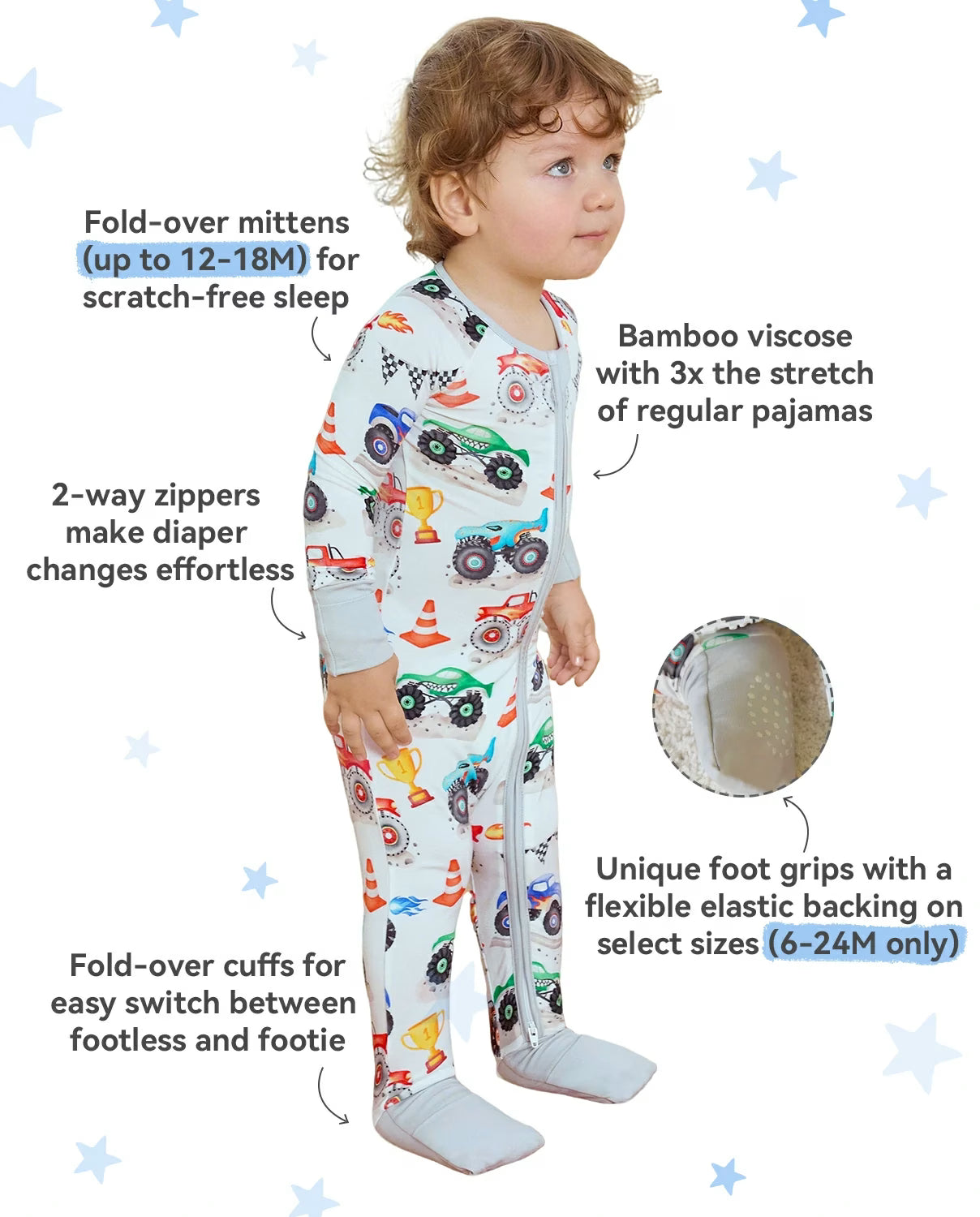 Little Trucks Bamboo Zippy, little trucks bamboo zippy 01