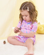 Little Wanderer Short Two-Piece Pajama Set, little wanderer bamboo short two piece pjs lifestyle 09