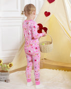 Love Buns Long Two-Piece Pajama Set, love buns bamboo two piece pjs lifestyle 3