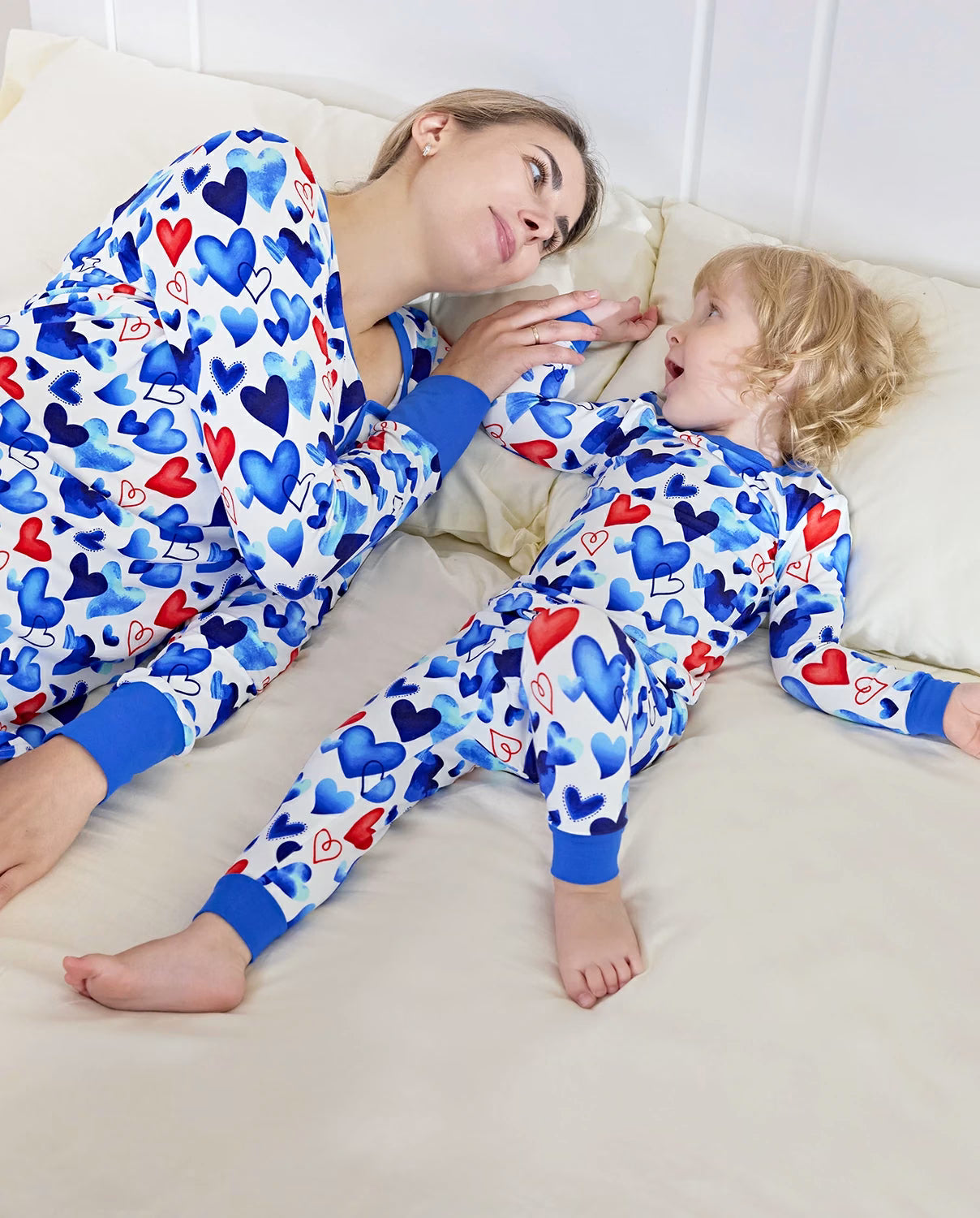 Love Magic Long Two-Piece Pajama Set, love magic bamboo two piece pjs lifestyle 1