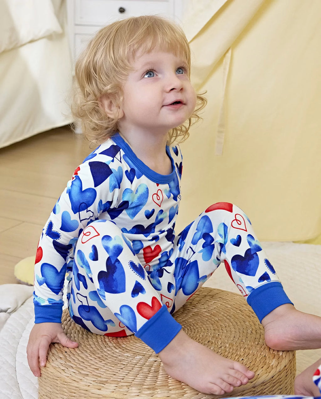 Love Magic Long Two-Piece Pajama Set, love magic bamboo two piece pjs lifestyle 2