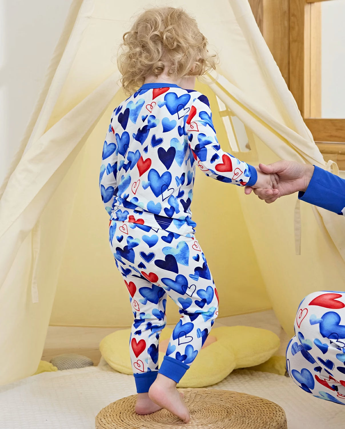 Love Magic Long Two-Piece Pajama Set, love magic bamboo two piece pjs lifestyle 3
