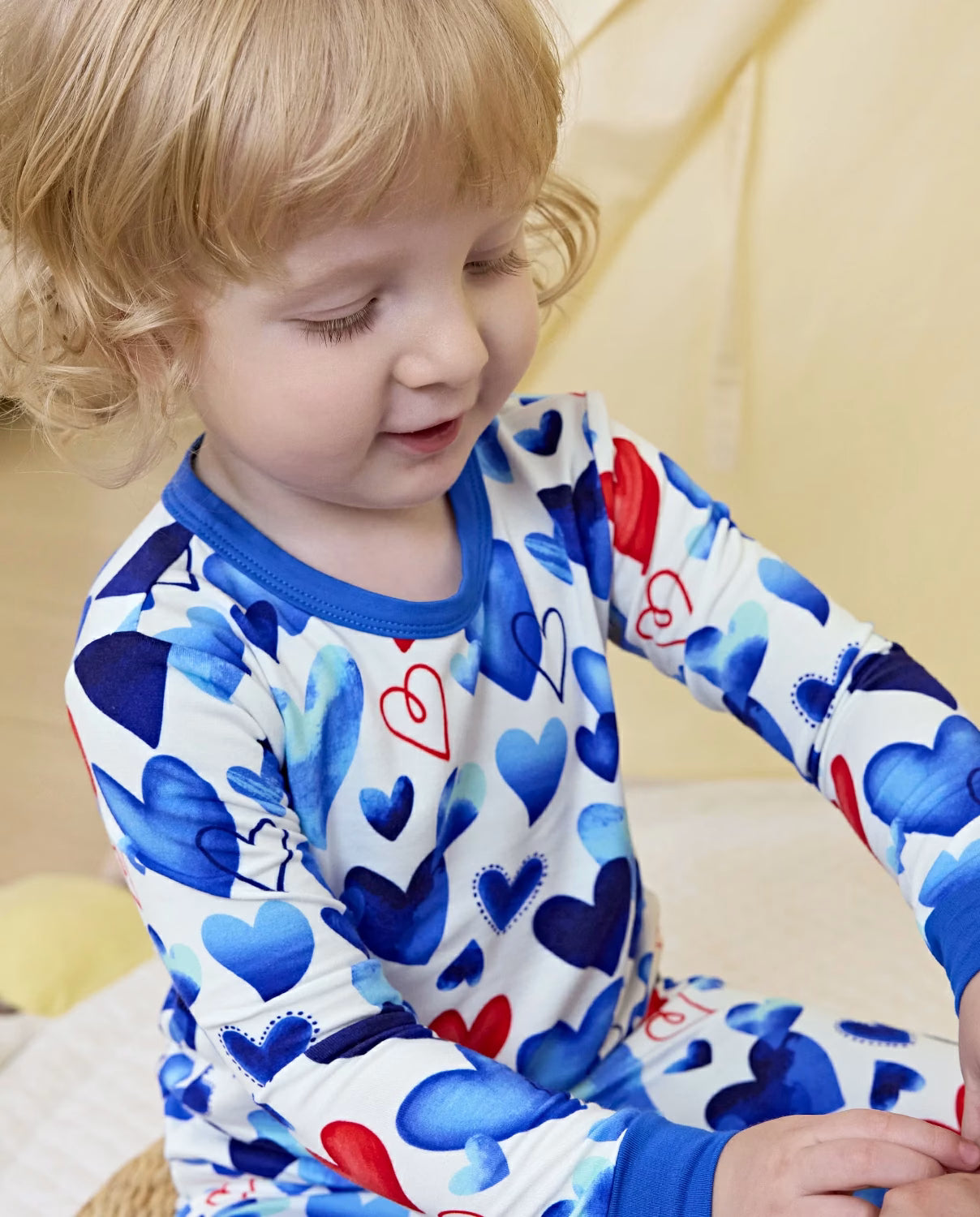 Love Magic Long Two-Piece Pajama Set, love magic bamboo two piece pjs lifestyle 4