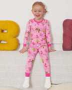 Merry Mingo Long Two-Piece Pajama Set, merry mingo bamboo two piece pjs lifestyle 1