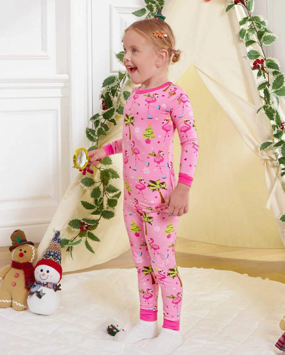 Merry Mingo Long Two-Piece Pajama Set, merry mingo bamboo two piece pjs lifestyle 5