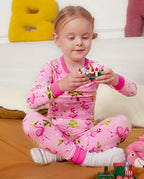 Merry Mingo Long Two-Piece Pajama Set, merry mingo bamboo two piece pjs lifestyle 6