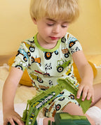 Milk Jug Movers Short Two-Piece Pajama Set, milk jug movers bamboo short two piece pjs lifestyle 03