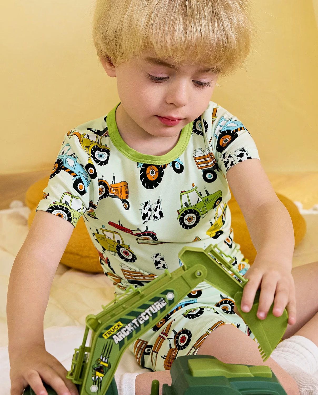 Milk Jug Movers Short Two-Piece Pajama Set, milk jug movers bamboo short two piece pjs lifestyle 03