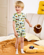 Milk Jug Movers Short Two-Piece Pajama Set, milk jug movers bamboo short two piece pjs lifestyle 11
