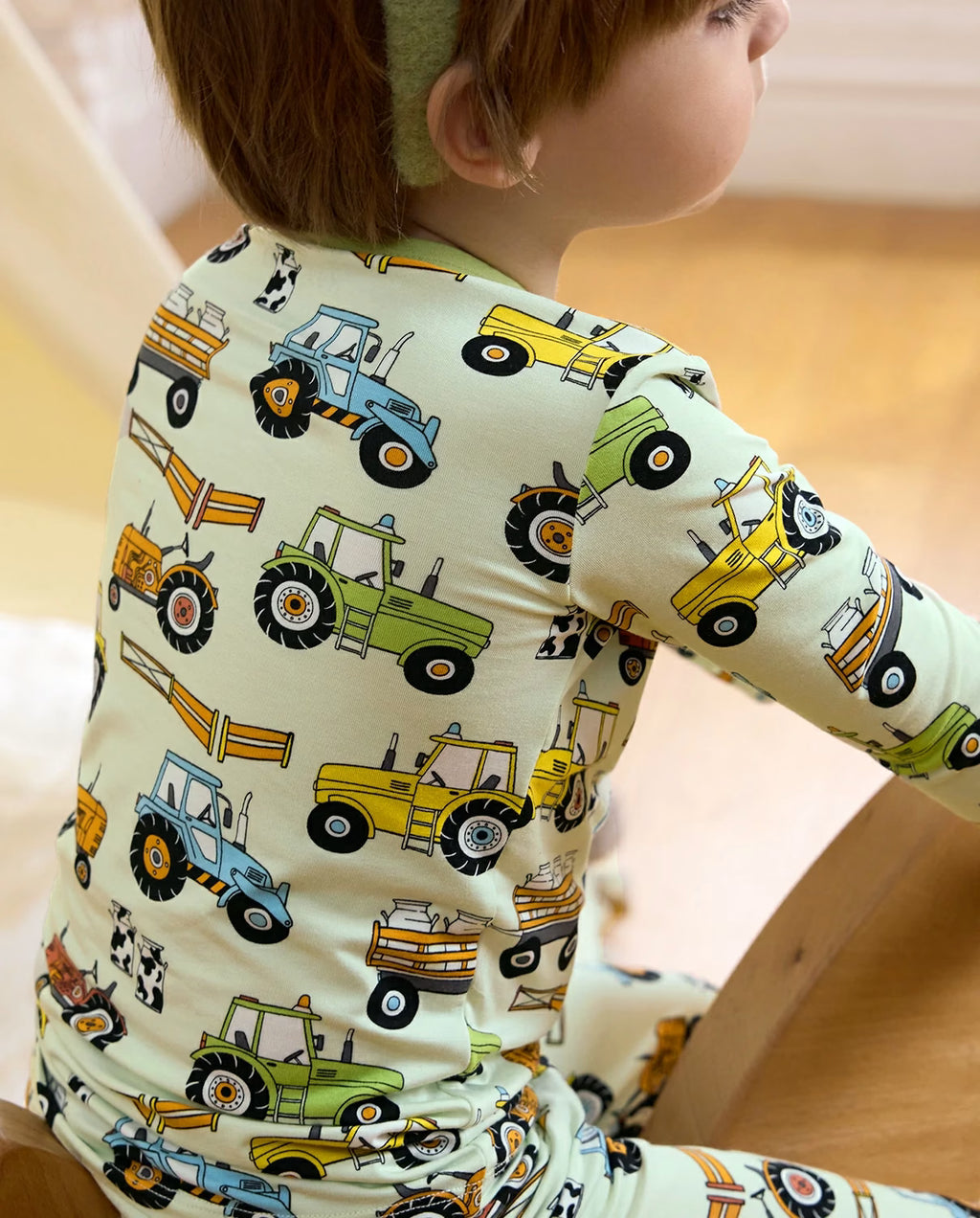Milk Jug Movers Long Two-Piece Pajama Set, milk jug movers bamboo two piece pjs lifestyle 2