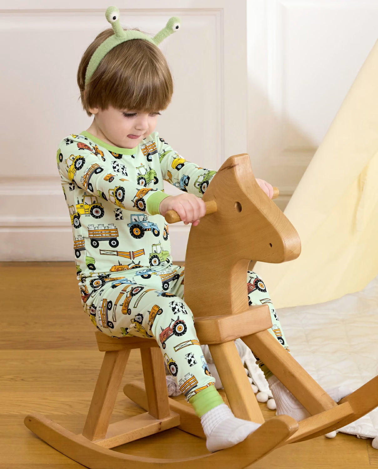 Milk Jug Movers Long Two-Piece Pajama Set, milk jug movers bamboo two piece pjs lifestyle 5