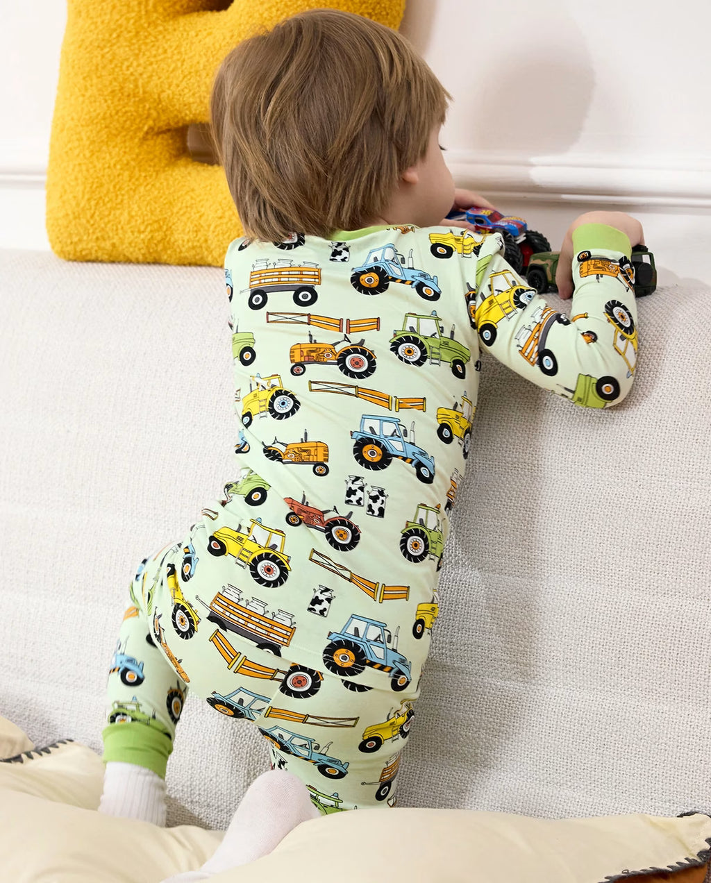 Milk Jug Movers Long Two-Piece Pajama Set, milk jug movers bamboo two piece pjs lifestyle 7