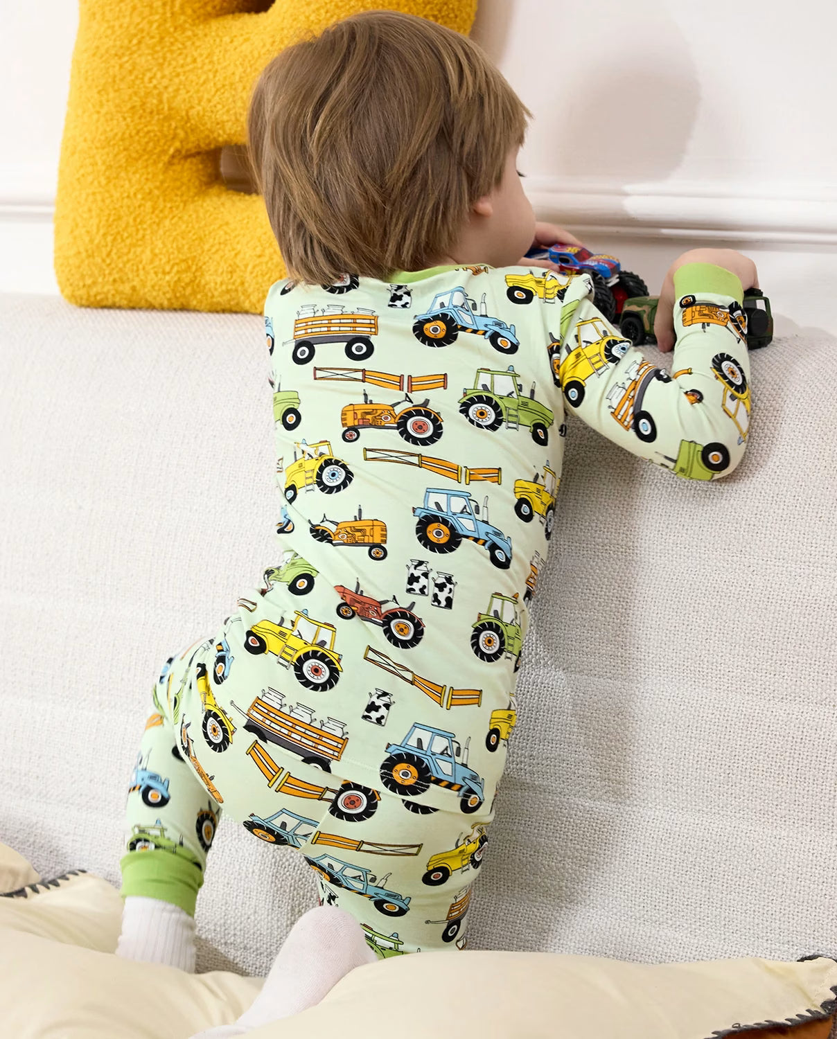 Milk Jug Movers Long Two-Piece Pajama Set, milk jug movers bamboo two piece pjs lifestyle 7