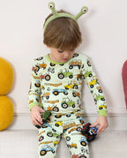 Milk Jug Movers Long Two-Piece Pajama Set, milk jug movers bamboo two piece pjs lifestyle 8