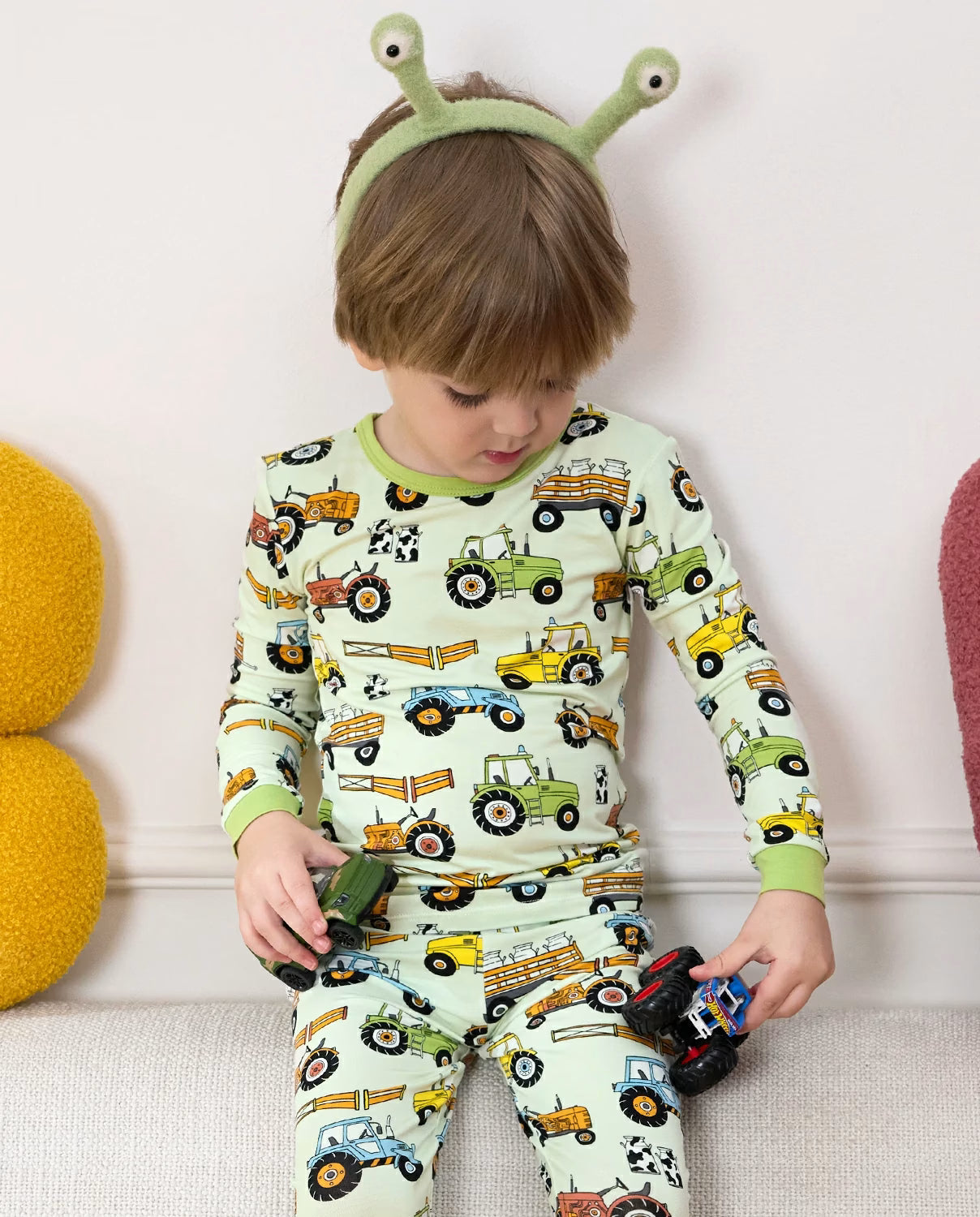 Milk Jug Movers Long Two-Piece Pajama Set, milk jug movers bamboo two piece pjs lifestyle 8
