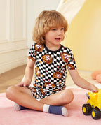 Mini Catcher Short Two-Piece Pajama Set, mini catcher bamboo short two piece pjs lifestyle 11