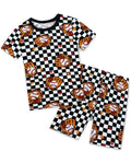 Mini Catcher Short Two-Piece Pajama Set, mini catcher short two piece pajama set main