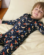 Moonlit Voyage Long Two-Piece Pajama Set, moonlit voyage bamboo long two piece pjs lifestyle 05