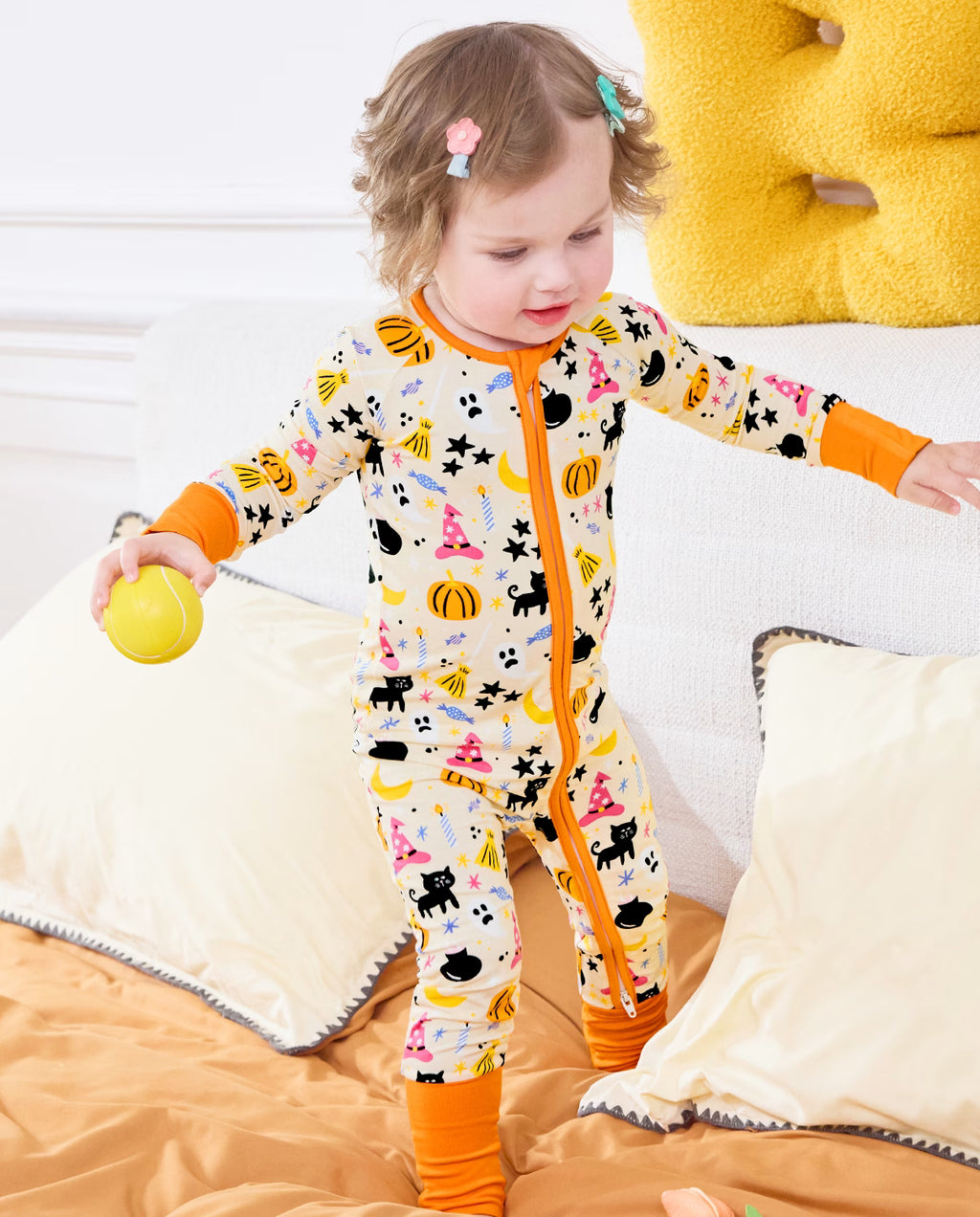 Orange Halloween Bamboo Zippy, orange halloween bamboo zippy toddler playtime 01