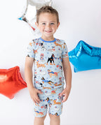 Patriot Paws Short Two-Piece Pajama Set, patriot paws bamboo short two piece pjs lifestyle 06