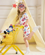 Patriotic Picnic Short Two-Piece Pajama Set, patriotic picnic bamboo short two piece pjs lifestyle 03 1