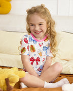 Patriotic Picnic Short Two-Piece Pajama Set, patriotic picnic bamboo short two piece pjs lifestyle 04 1