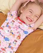 Patriotic Puppies Short Two-Piece Pajama Set, patriotic puppies bamboo short two piece pjs lifestyle 09