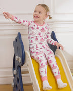 Pink Ballet Long Two-Piece Pajama Set