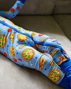 Pizza Party Bamboo Zippy, pizza party bamboo zippy two way zipper detail