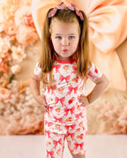 Pretty Bows Short Two-Piece Pajama Set, pretty bows bamboo short two piece pjs lifestyle 03