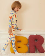 Puppy Bliss Long Two-Piece Pajama Set, puppy bliss bamboo two piece pjs lifestyle 3