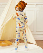 Puppy Bliss Long Two-Piece Pajama Set, puppy bliss bamboo two piece pjs lifestyle 8