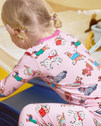 Puppy Pals Long Two-Piece Pajama Set, puppy pals bamboo two piece pjs lifestyle 12