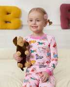 Puppy Pals Long Two-Piece Pajama Set, puppy pals bamboo two piece pjs lifestyle 4