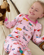 Puppy Pals Long Two-Piece Pajama Set, puppy pals bamboo two piece pjs lifestyle 6