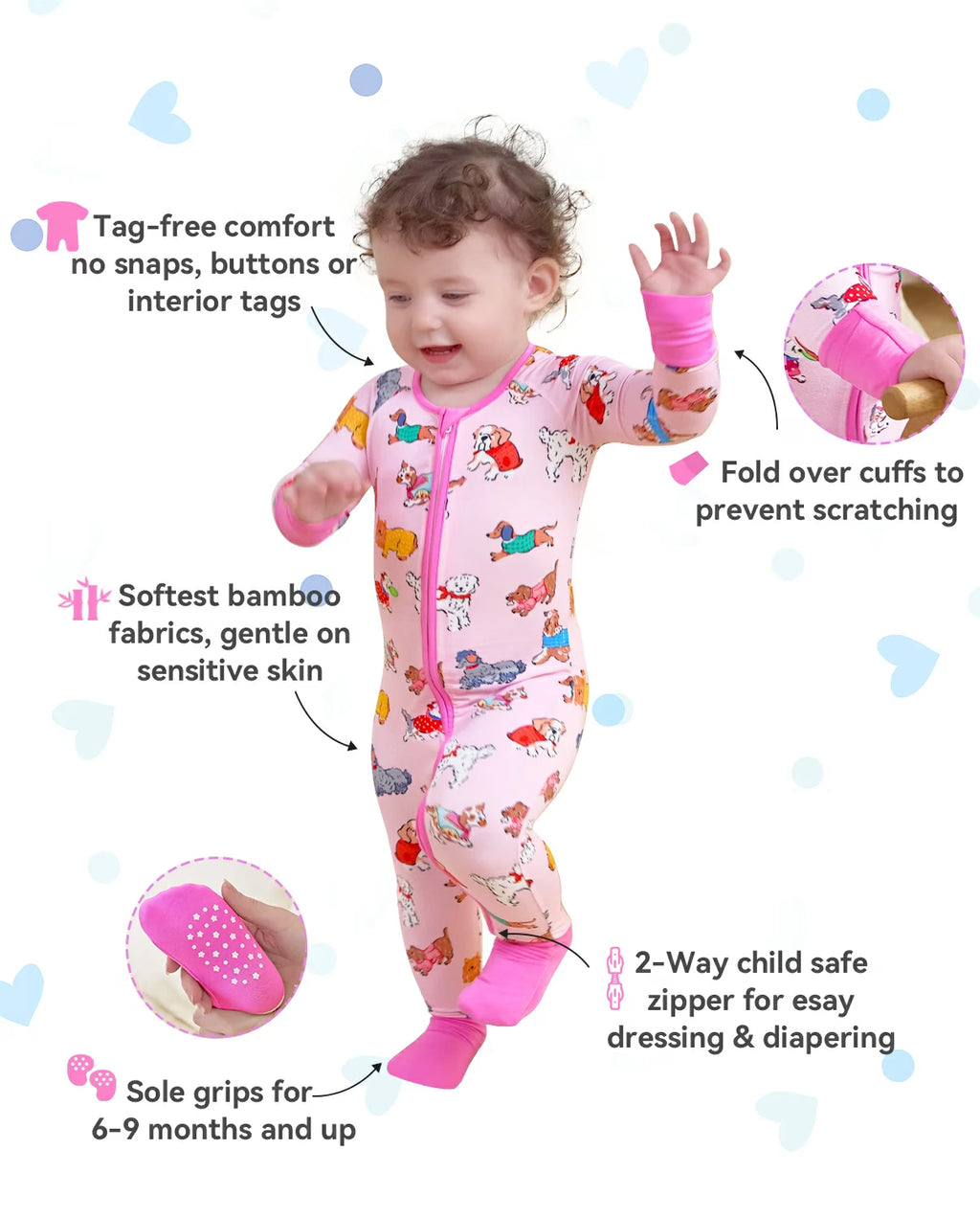 Puppy Pals Bamboo Zippy, puppy pals bamboo zippy features 03