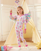 Purple Castle Long Two-Piece Pajama Set, purple castle bamboo two piece pjs lifestyle 4