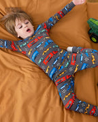 Race Kings Long Two-Piece Pajama Set, race kings club bamboo two piece pjs lifestyle 5