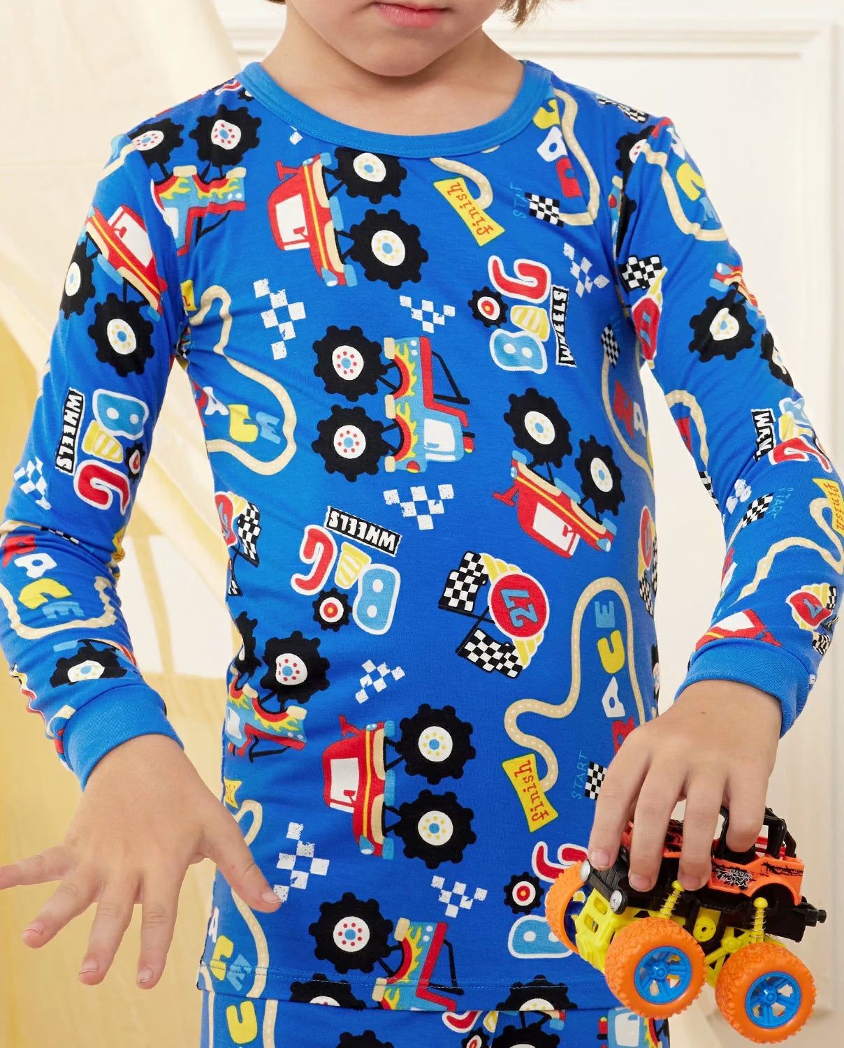 Ready? Go! Long Two-Piece Pajama Set, ready go bamboo two piece pjs lifestyle 3