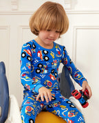 Ready? Go! Long Two-Piece Pajama Set, ready go bamboo two piece pjs lifestyle 4