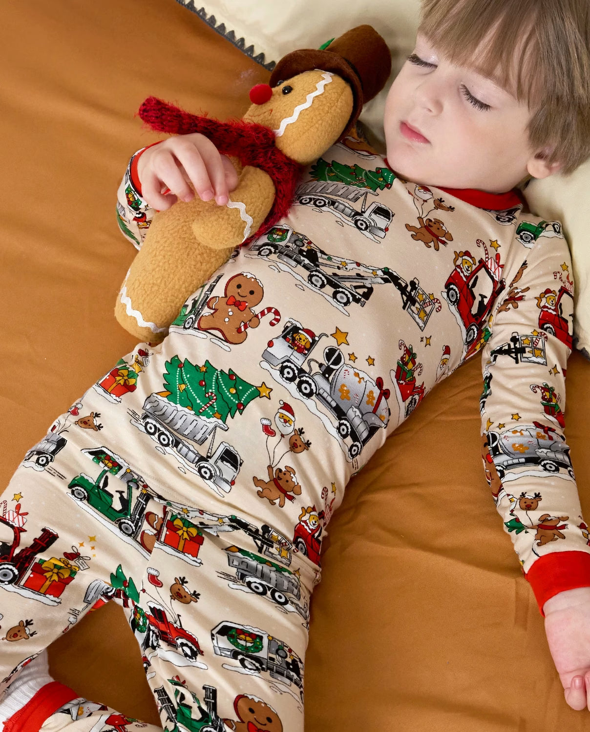 Santa Express Long Two-Piece Pajama Set, santa express bamboo two piece pjs lifestyle 5