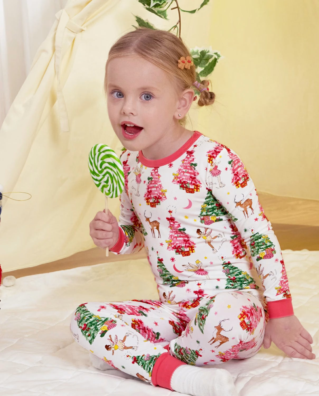Snuggle Sparkle Long Two-Piece Pajama Set, snuggle sparkle bamboo two piece pjs lifestyle 9