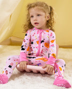 Cute Halloween moments become even cozier with soft bamboo pajamas.
