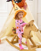 Spooky Cute Bamboo Zippy baby sleeper with Halloween print and comfortable footie design