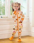 Spooky Sweet Bamboo Zippy Halloween baby sleeper full body view