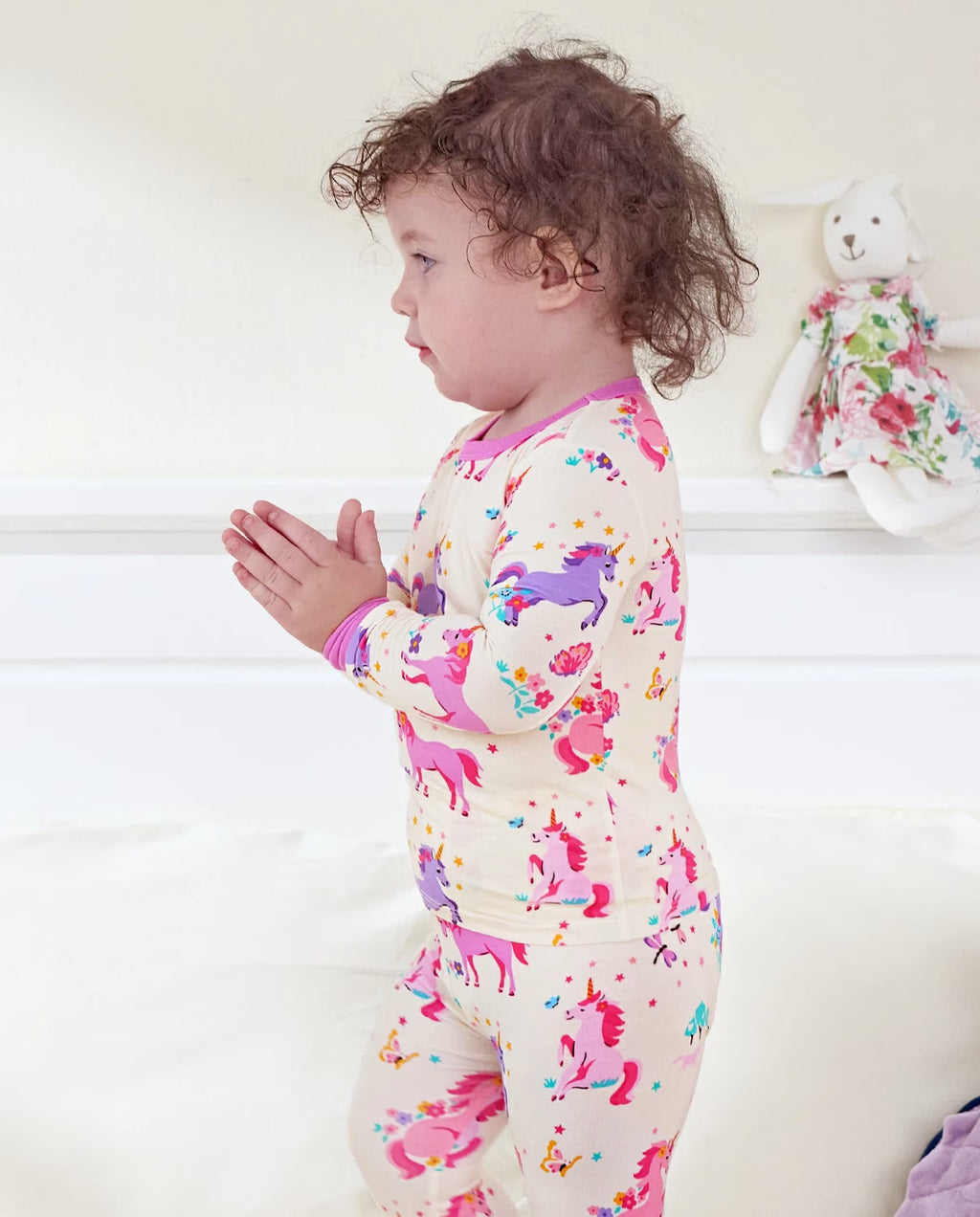 Sunny Sprouts Long Two-Piece Pajama Set, sunny sprouts bamboo two piece pjs lifestyle 5