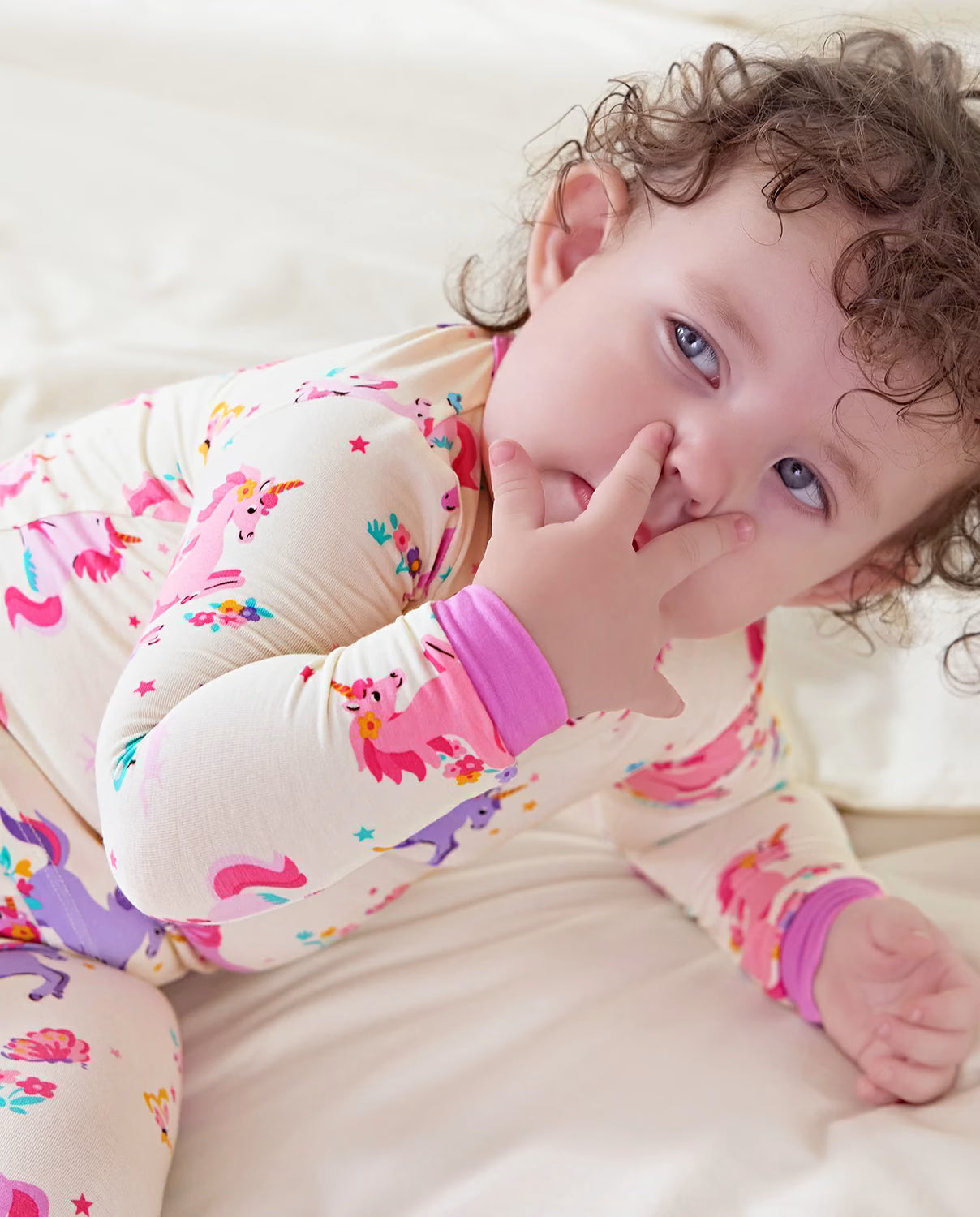 Sunny Sprouts Long Two-Piece Pajama Set, sunny sprouts bamboo two piece pjs lifestyle 8